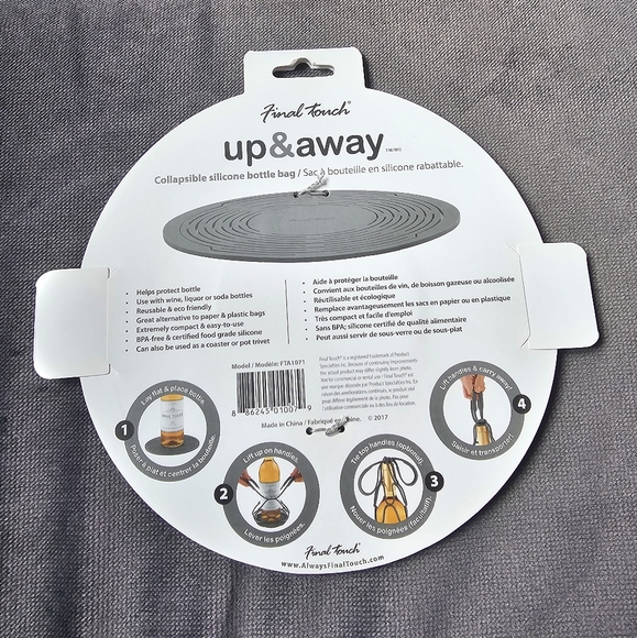 Final Touch up & away Collapsible Silicone Bottle Bag - Picture 3 of 3